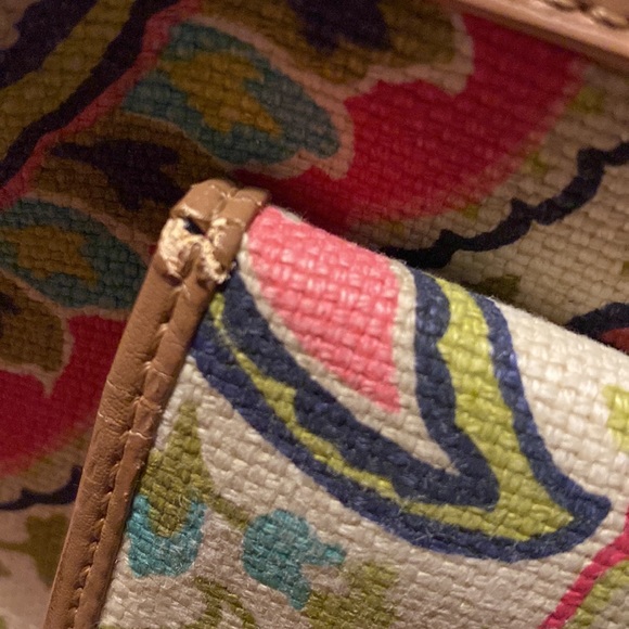 Spartina 449 Daufuskie Island Simple zip shoulder bag Salt Meadow print - Picture 5 of 14
